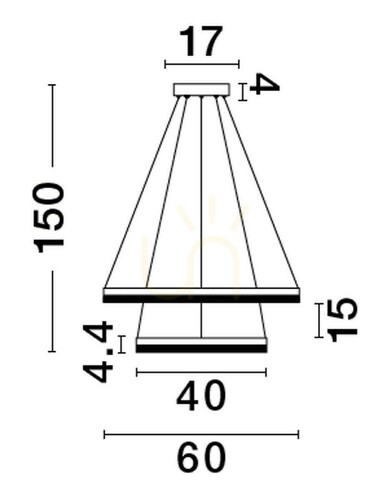 Kontrollera ACACIO taklampa från Luces Exclusivas LE43557