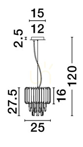 ACATEN Luces Exclusivas taklampa LE43573 small 1