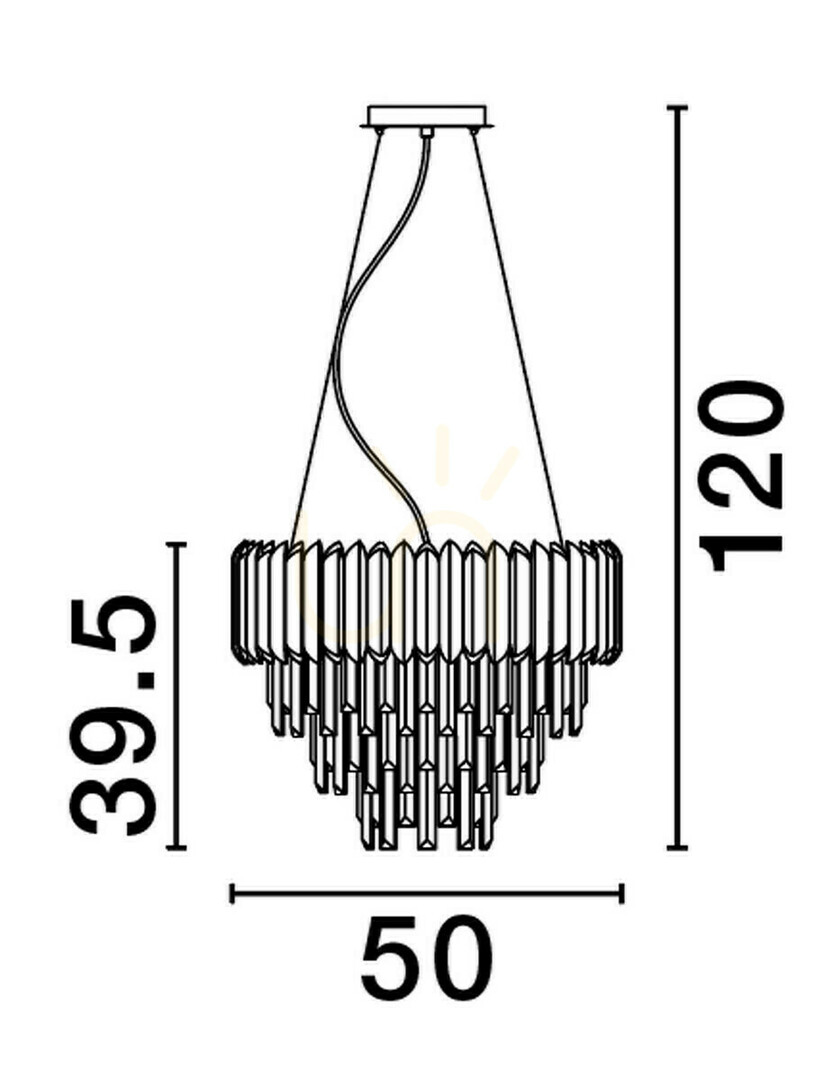 Utsikt ACATEN Luces Exclusivas taklampa LE43574 ACATEN Luces Exclusivas taklampa LE43574
