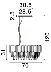 ACATEN Luces Exclusivas taklampa LE43576 small 2