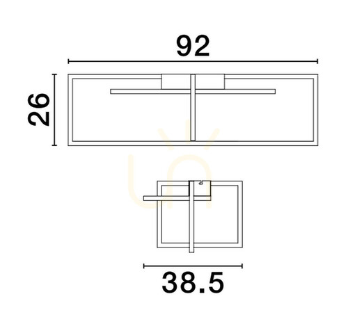 Kontrollera Plafond BALDO Luces Exclusivas LE43582