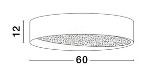 Luces Exclusivas MUZQUIZ LE43589 svart LED-taklampa 60 W 60 cm small 1