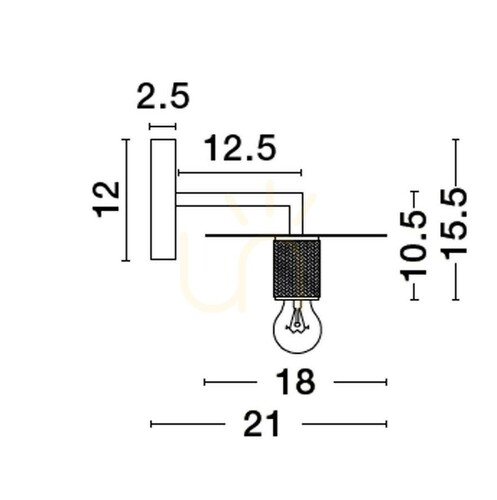 Kontrollera BAJIO vägglampa från Luces Exclusivas LE43609