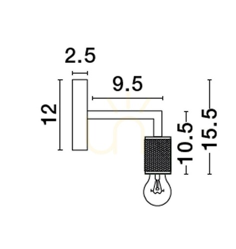 Kontrollera BAJIO vägglampa från Luces Exclusivas LE43610