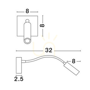 ARANCON vägglampa från Luces Exclusivas LE43619 small 1