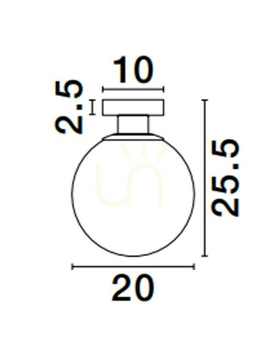 Kontrollera Plafond BAJUCU Luces Exclusivas LE43653