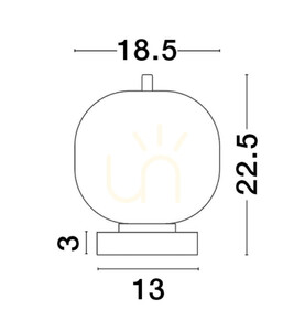 PILAR Luces Exclusivas Bordslampa LE43658 small 1