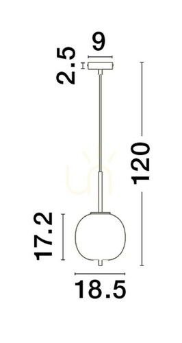 Kontrollera PILAR Luces Exclusivas taklampa LE43664