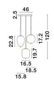 PILAR Luces Exclusivas taklampa LE43668 small 1