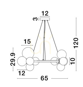 PARLA Luces Exclusivas taklampa LE43674 2 PARLA Luces Exclusivas taklampa LE43674 small 2