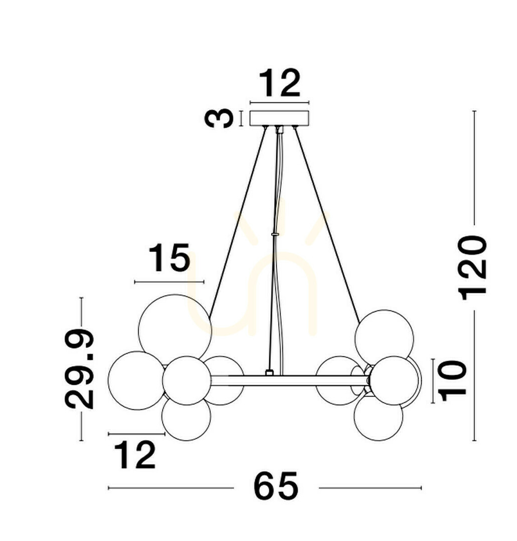 Förhandsvisning PARLA Luces Exclusivas taklampa LE43674 PARLA Luces Exclusivas taklampa LE43674