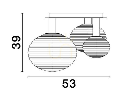 Kontrollera Plafond BALAJU Luces Exclusivas LE43683
