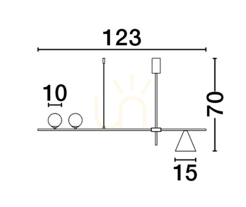 Kontrollera BALBOA taklampa från Luces Exclusivas LE43686