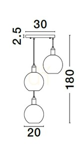 BALCHE taklampa från Luces Exclusivas LE43695 small 1