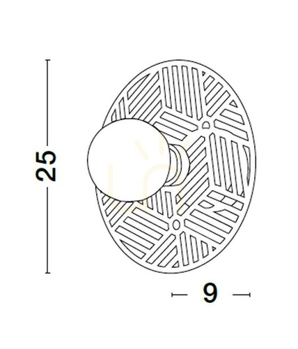 Kontrollera BAMEPA Luces Exclusivas vägglampa LE43700