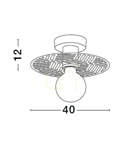 Kontrollera Plafond BAMEPA Luces Exclusivas LE43701