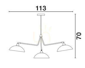 BAMORE Luces Exclusivas taklampa LE43709 1 BAMORE Luces Exclusivas taklampa LE43709 small 1