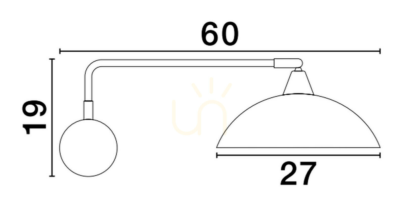 Utsikt BAMORE Luces Exclusivas vägglampa LE43710 BAMORE Luces Exclusivas vägglampa LE43710