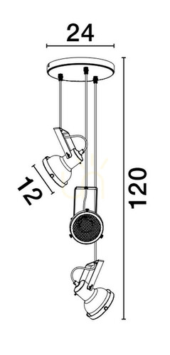 Kontrollera BANCOS Luces Exclusivas taklampa LE43714