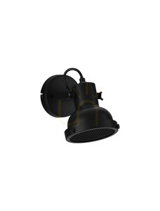 Luces Exclusivas BANCOS LE43716 svart vägglampa med GU10 small 3