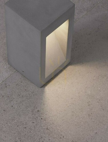 Kontrollera Luces Exclusivas ACAJETE LE73580 pollare i betong, grå, LED 6 W 3000 K, 25 cm, IP65