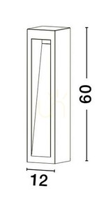 Luces Exclusivas Acajete LE73581 trädgårdspollare, betong och glas, LED 6 W 450 lm 3000 K, 60 cm, IP65 small 1