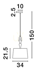 ALEM Luces Exclusivas taklampa LE44204 2 ALEM Luces Exclusivas taklampa LE44204 small 2