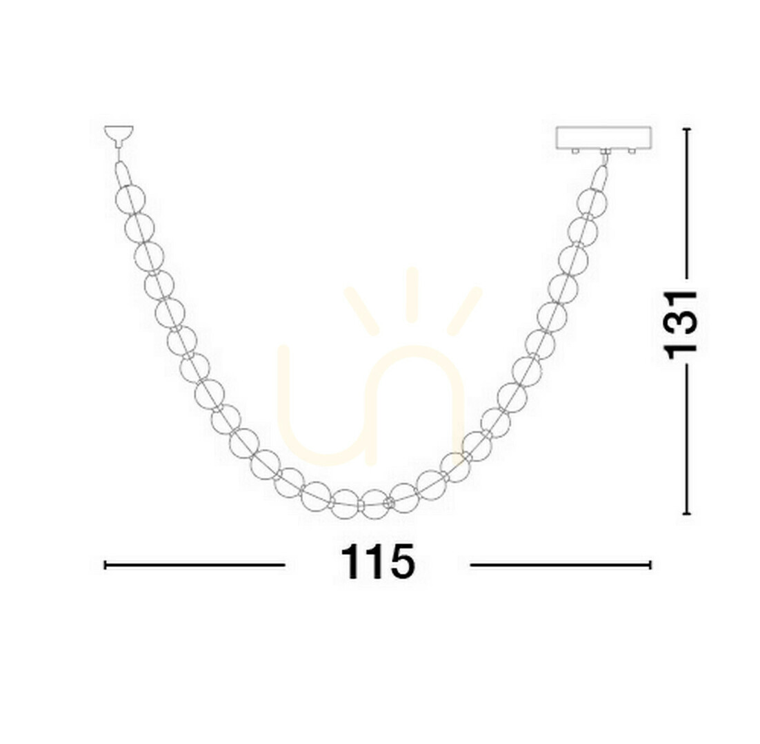 Display MOCA Luces Exclusivas taklampa LE44209 MOCA Luces Exclusivas taklampa LE44209