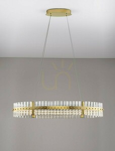 MAYO Luces Exclusivas LE44227 pendel, LED 45 W, 3500 K, guld, Ø90 cm small 1
