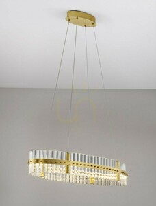 MAYO Luces Exclusivas LE44227 pendel, LED 45 W, 3500 K, guld, Ø90 cm small 2