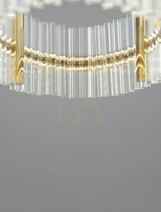 MAYO Luces Exclusivas LE44227 pendel, LED 45 W, 3500 K, guld, Ø90 cm small 3