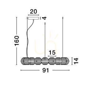 SECO Luces Exclusivas taklampa LE44235 small 3