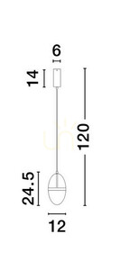 ARENA Luces Exclusivas taklampa LE44330 3 ARENA Luces Exclusivas taklampa LE44330 small 3