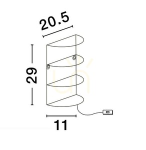 TAMBO vägglampa från Luces Exclusivas LE44362 small 3