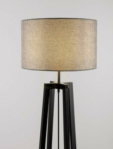 Golvlampa Luces Exclusivas TUMAN svart-grå E27 165 cm LE44364 small 2