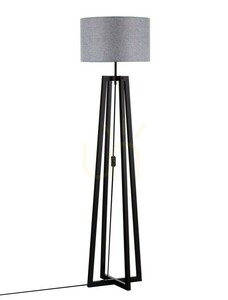 Golvlampa Luces Exclusivas TUMAN svart-grå E27 165 cm LE44364 small 0