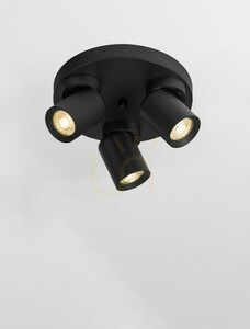 GALVEZ Luces Exclusivas LE44407 svart takspot 3×GU10 22 cm small 2