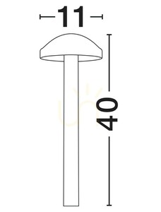 Pollare PABLO Luces Exclusivas LE73622 svart 40 cm small 2