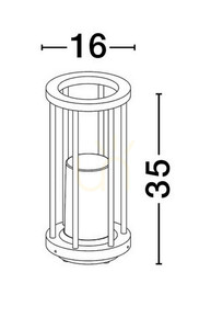OJEDA Luces Exclusivas Belysningsstolpe LE73634 small 3