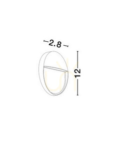 BAGUA Luces Exclusivas LE73665 vit LED-vägglampa för utomhusbruk, 3 W, 3000 K small 1