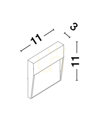 Kontrollera CASMA vägglampa för utomhusbruk från Luces Exclusivas LE73667