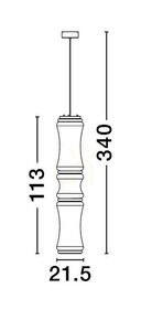 ABANCAY Luces Exclusivas taklampa LE44593 small 3