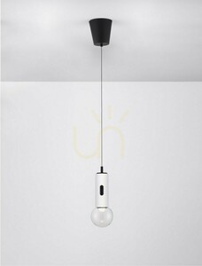 Vit LED-pendellampa BARBARA Luces Exclusivas LE44550 3000 K small 1