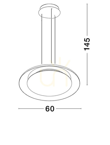 Kontrollera CAPINOTA taklampa från Luces Exclusivas LE44798