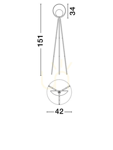 Kontrollera CATIAMAR Luces Exclusivas Golvlampa LE44958