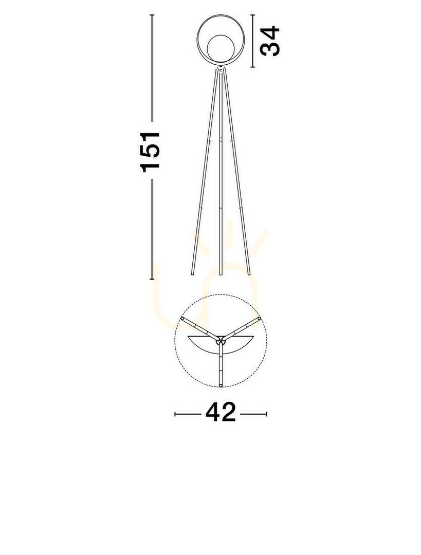 Utsikt CATIAMAR Luces Exclusivas Golvlampa LE44958 CATIAMAR Luces Exclusivas Golvlampa LE44958