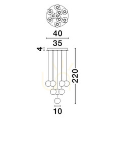 CHEPEN Luces Exclusivas taklampa LE44643 3 CHEPEN Luces Exclusivas taklampa LE44643 small 3