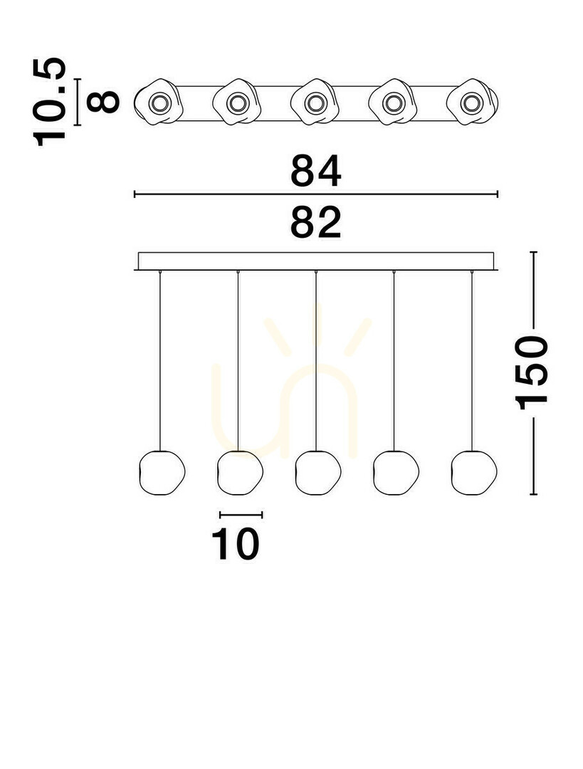 Display CHEPEN Luces Exclusivas taklampa LE44644 CHEPEN Luces Exclusivas taklampa LE44644