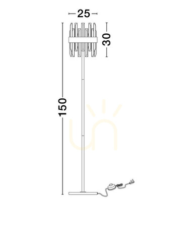 Kontrollera CHOLULA Golvlampa från Luces Exclusivas LE44726