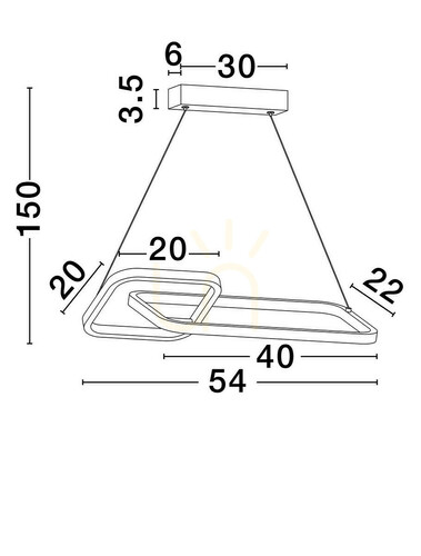 Kontrollera CHULUMANI Luces Exclusivas taklampa LE44826